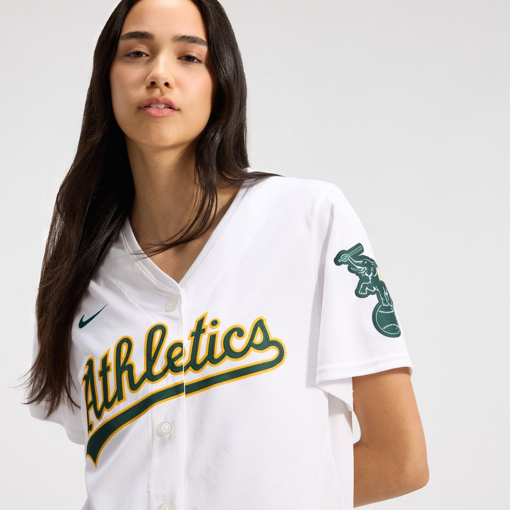 Athletics Nike Women's Home Limited Jersey – White | MLB Fan Gear