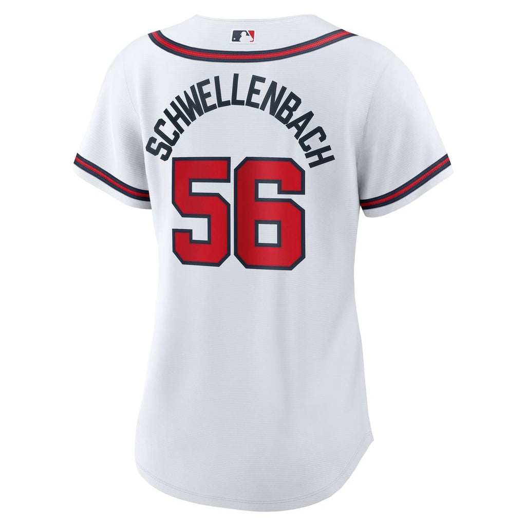 Spencer Schwellenbach Atlanta Braves Nike Women's Home Replica Jersey - White | MLB Fan Gear