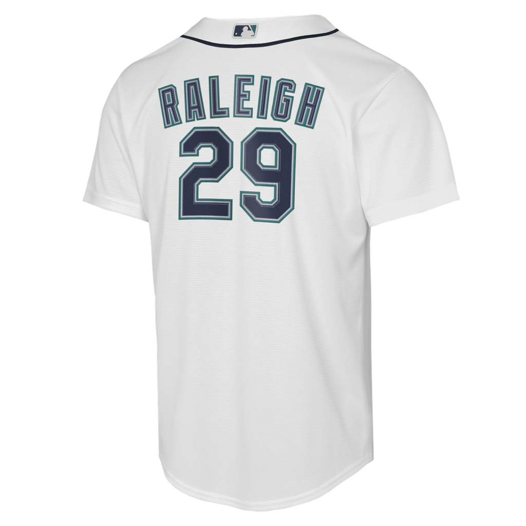 Cal Raleigh Seattle Mariners Nike Youth Home Baseline Jersey - White | MLB Fan Gear