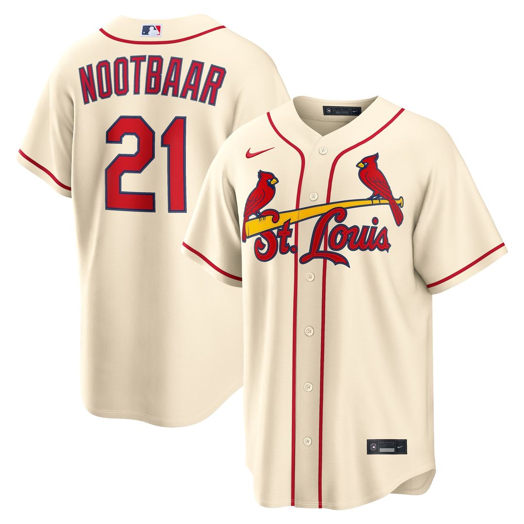 Lars Nootbaar St. Louis Cardinals Nike Alternate Replica Jersey - Cream | MLB Fan Gear