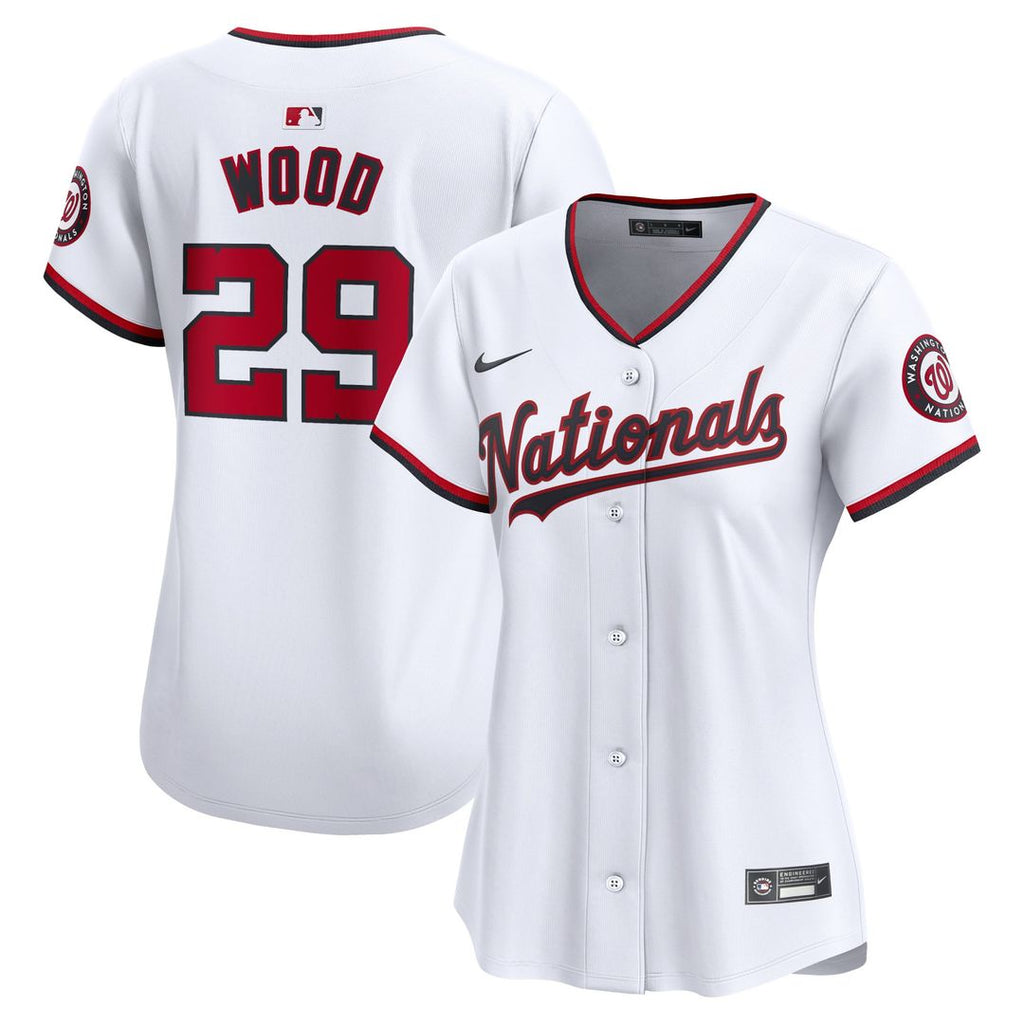 James Wood Washington Nationals Nike Women's Home Limited Player Jersey - White | MLB Fan Gear