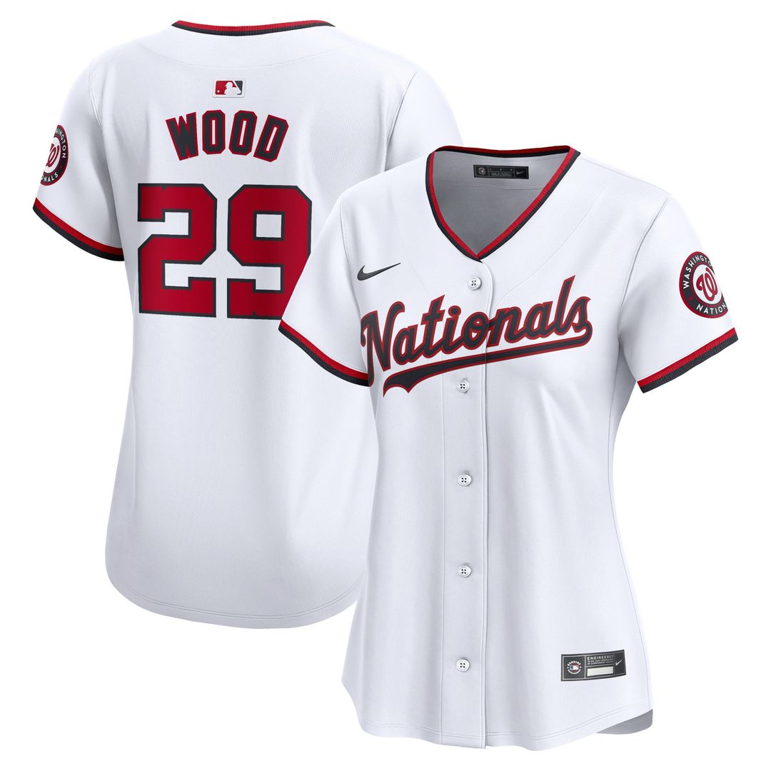 James Wood Washington Nationals Nike Women's Home Limited Player Jersey - White | MLB Fan Gear