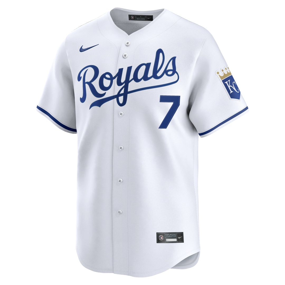 Bobby Witt Jr. Kansas City Royals Nike Home Limited Player Jersey - White | MLB Fan Gear