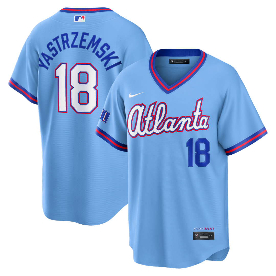 Mike Yastrzemski Atlanta Braves Nike 2026 City Connect Stadium Jersey - Powder Blue | MLB Fan Gear