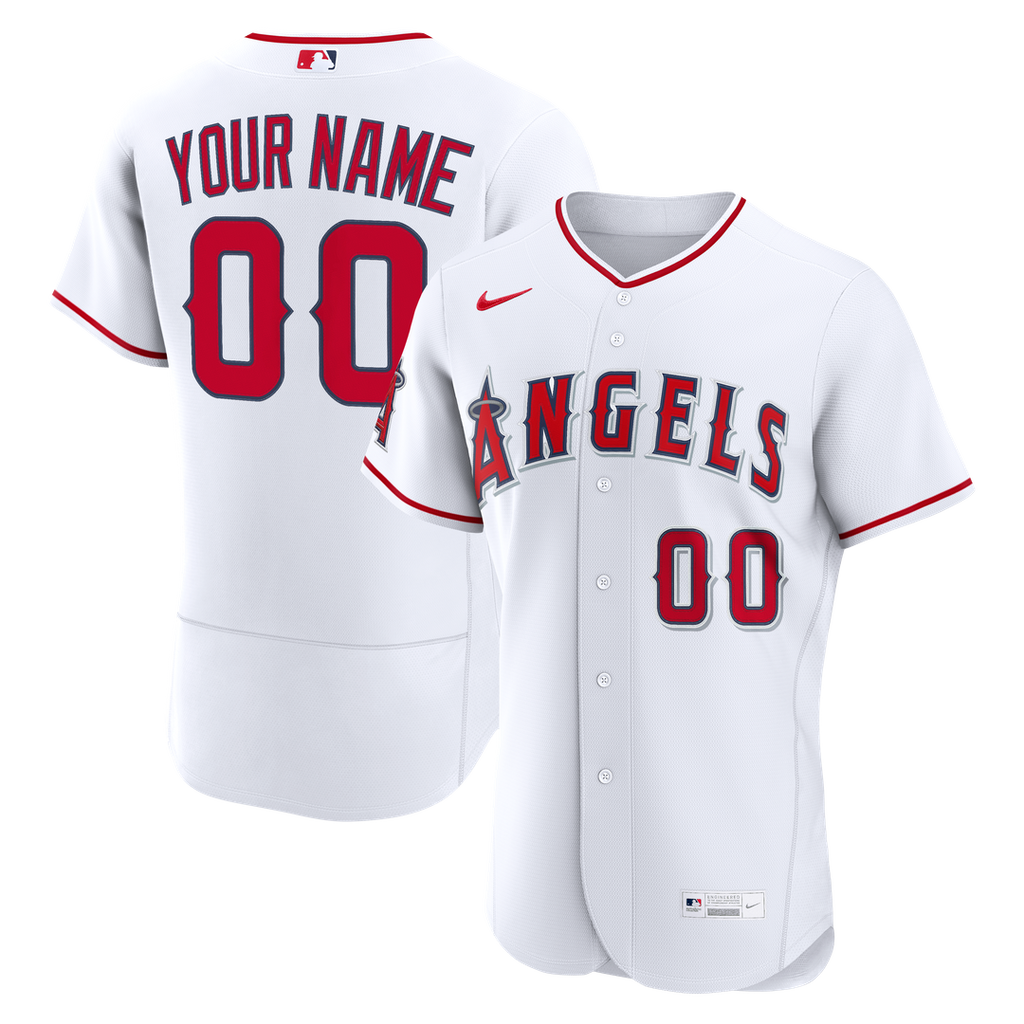 Los Angeles Angels Nike Home Authentic Custom Jersey - White | MLB Fan Gear