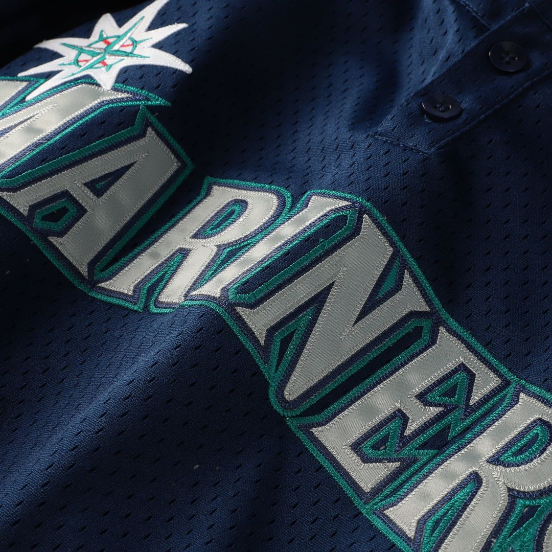 Ken Griffey Jr. Seattle Mariners Mitchell & Ness Preschool Cooperstown Collection Mesh Batting Practice Jersey - Navy | MLB Fan Gear