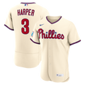 Bryce Harper Philadelphia Phillies Nike Alternate Authentic Sponsor Patch Jersey - Cream | MLB Fan Gear