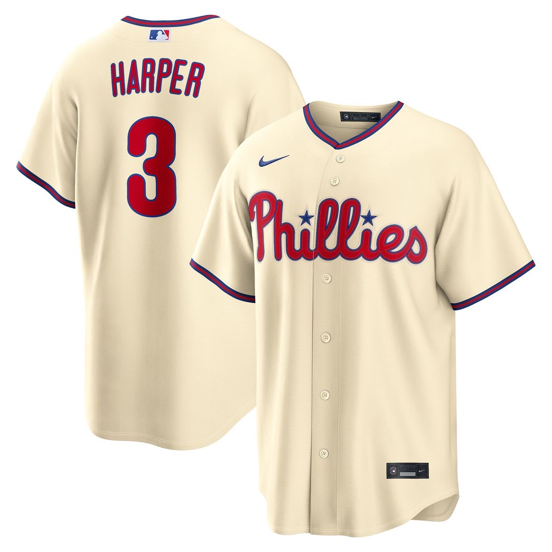 Bryce Harper Philadelphia Phillies Nike Home Replica Jersey - White | MLB Fan Gear