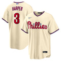 Bryce Harper Philadelphia Phillies Nike Alternate Replica Jersey - Cream | MLB Fan Gear