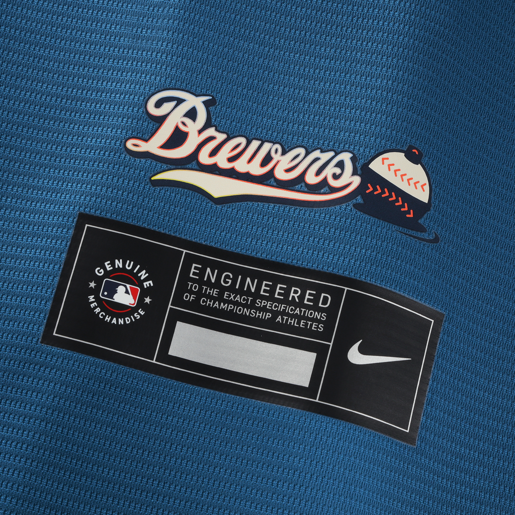 William Contreras Milwaukee Brewers Nike 2026 City Connect Stadium Jersey - Mineral Blue | MLB Fan Gear