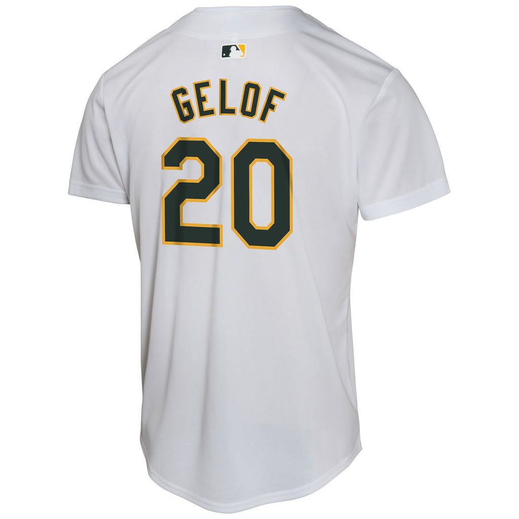 Zack Gelof Athletics Nike Youth Home Game Player Jersey - Gray | MLB Fan Gear