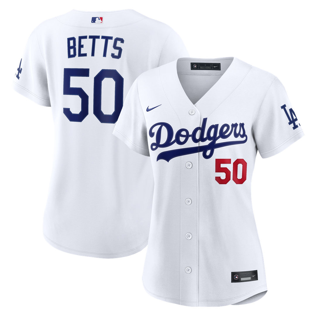 Mookie Betts Los Angeles Dodgers Nike Women's Home Stadium Jersey - White | MLB Fan Gear
