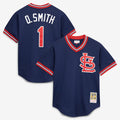 Ozzie Smith St. Louis Cardinals Mitchell & Ness Authentic Batting Practice Jersey - Navy | MLB Fan Gear