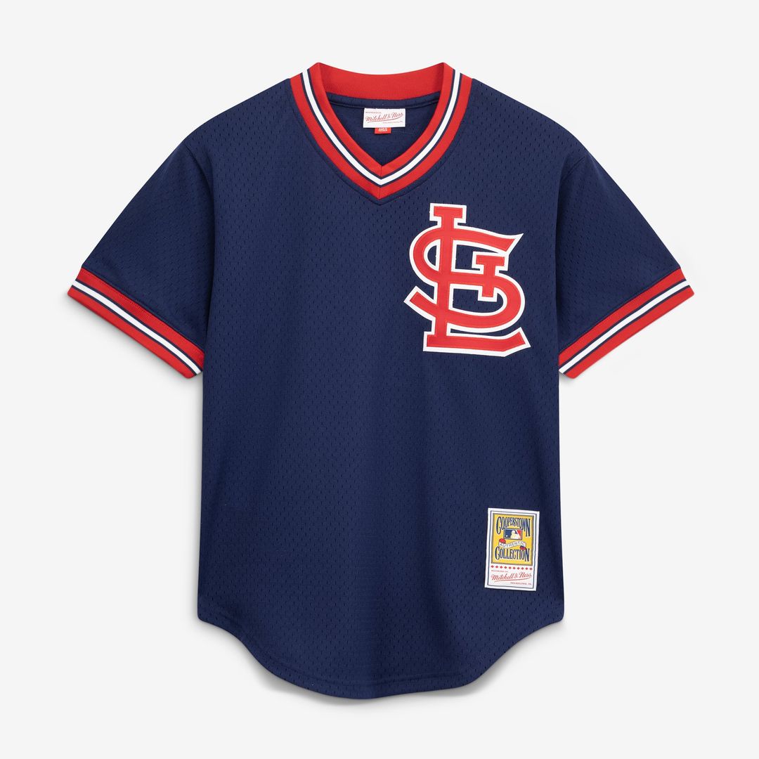 Ozzie Smith St. Louis Cardinals Mitchell & Ness Authentic Batting Practice Jersey - Scarlet | MLB Fan Gear