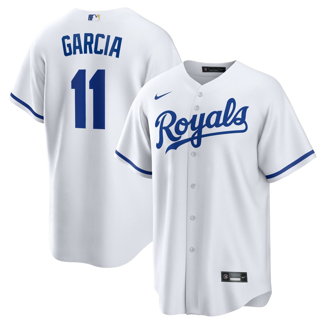 Maikel Garcia Kansas City Royals Nike Home Replica Jersey - White | MLB Fan Gear