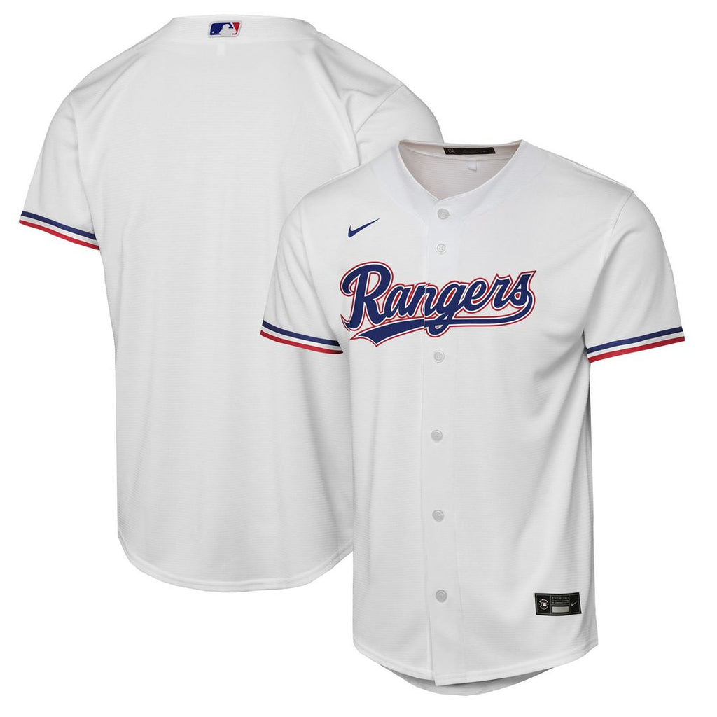 Texas Rangers Nike Youth Home Replica Jersey - White | MLB Fan Gear