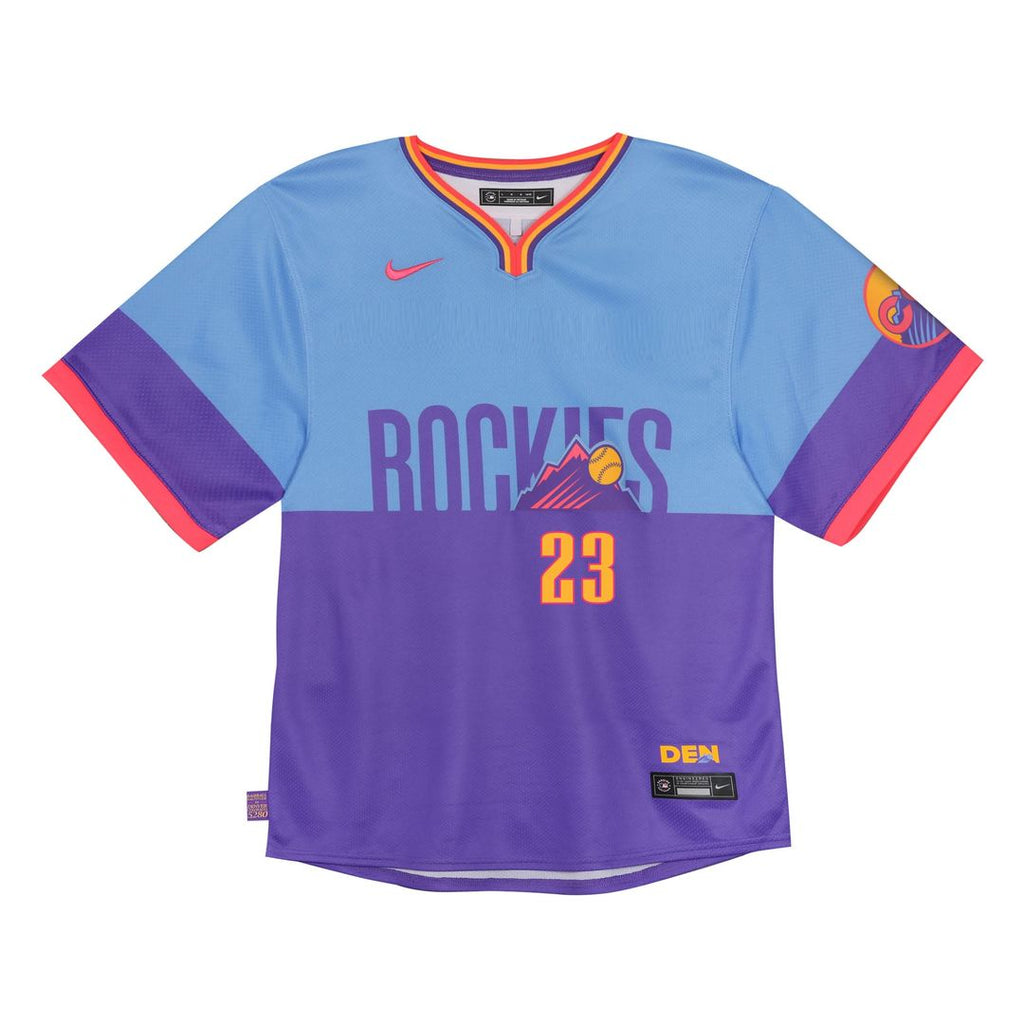 Kris Bryant Colorado Rockies Nike Toddler 2025 City Connect Limited Player Jersey - Purple/ Light Blue | MLB Fan Gear