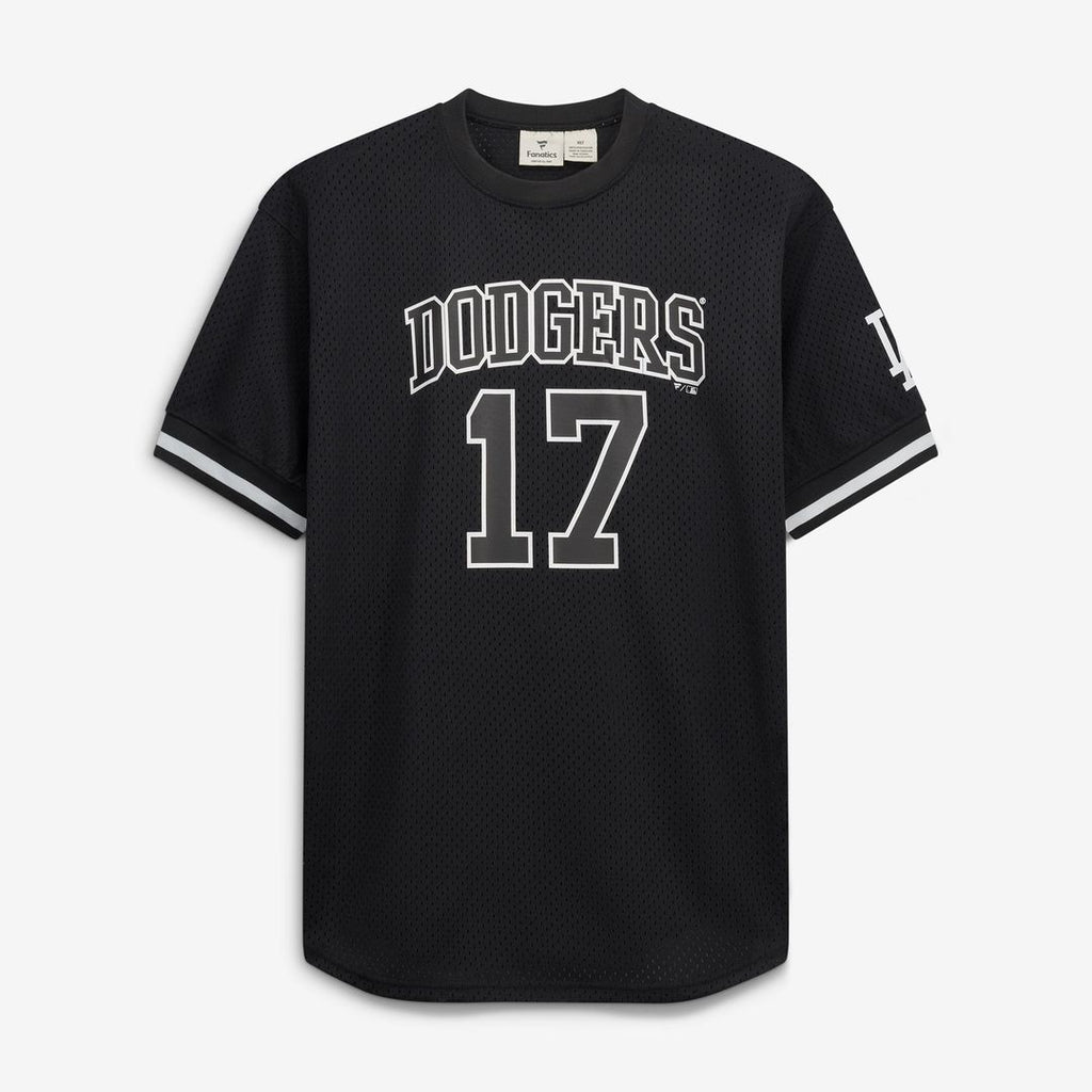 Shohei Ohtani Los Angeles Dodgers Fanatics Big & Tall Heavyweight Mesh Jersey - Black/ White | MLB Fan Gear