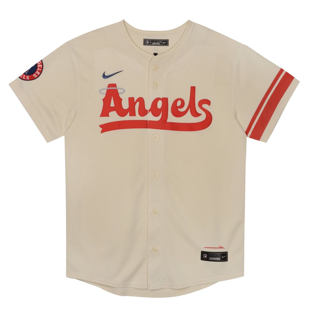 Los Angeles Angels Nike Preschool City Connect Jersey - Cream | MLB Fan Gear