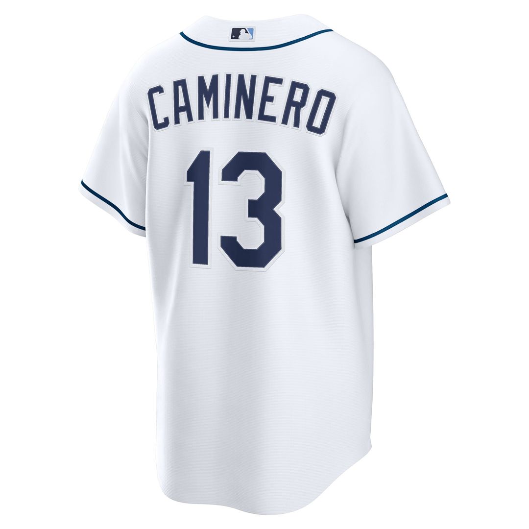 Junior Caminero Tampa Bay Rays Nike Home Replica Jersey - White | MLB Fan Gear