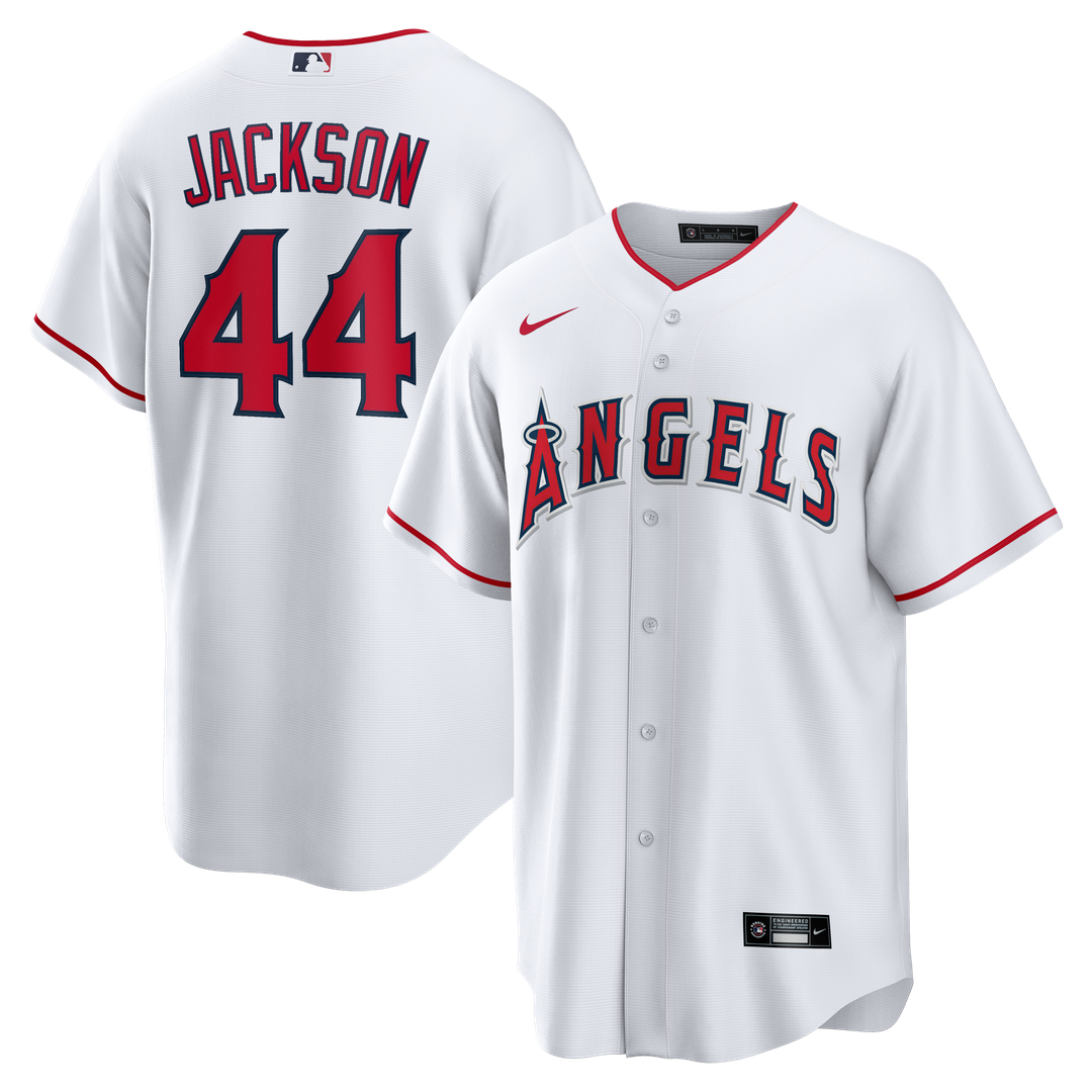 Reggie Jackson Los Angeles Angels Nike Home Retired Player Replica Jersey - White | MLB Fan Gear