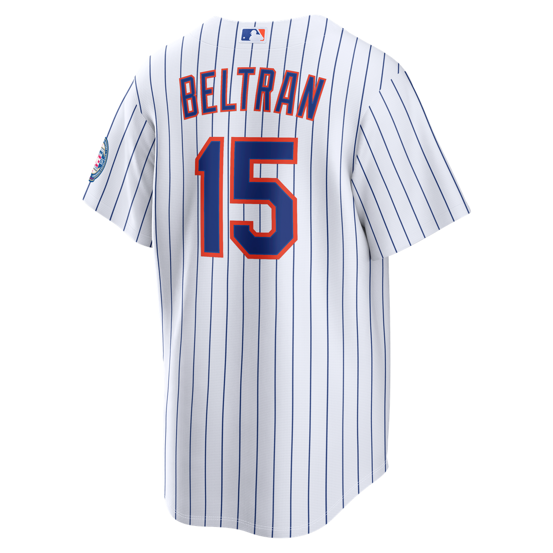Carlos Beltran New York Mets Nike Home Replica 2026 Hall of Fame Patch Jersey - White | MLB Fan Gear