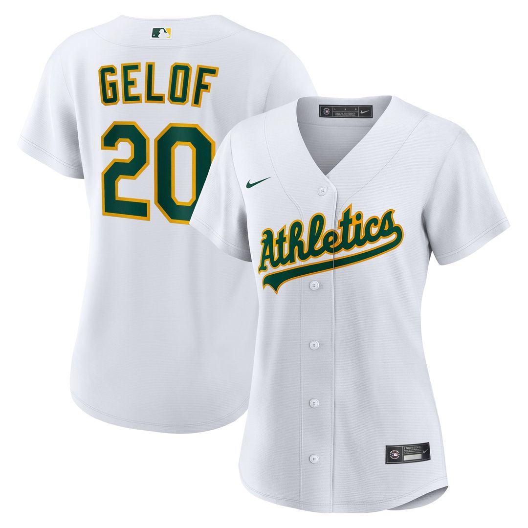 Zack Gelof Athletics Nike Women's Home Replica Player Jersey - White | MLB Fan Gear