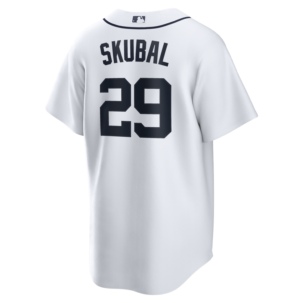 Tarik Skubal Detroit Tigers Nike Home Replica Jersey - White | MLB Fan Gear