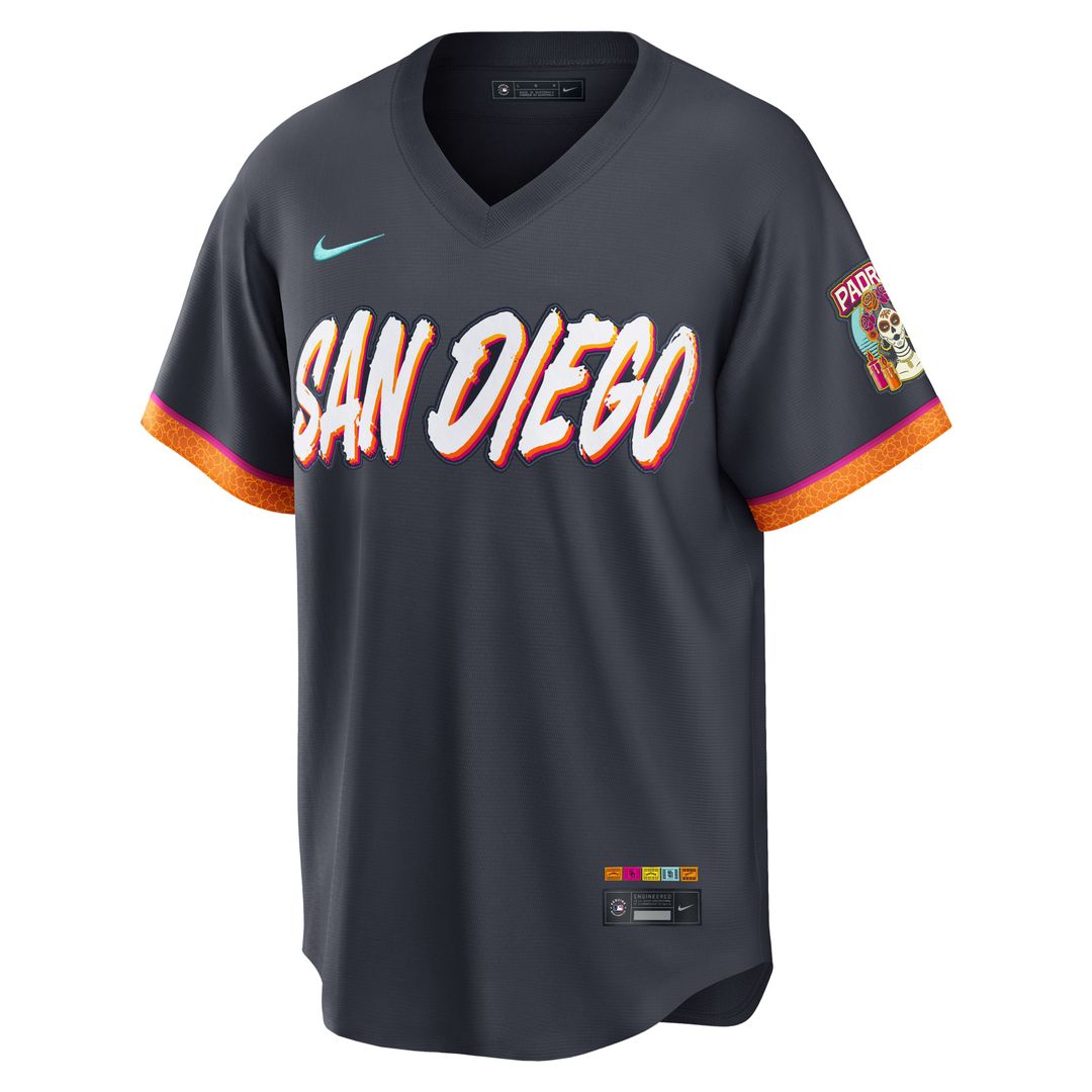 San Diego Padres Nike 2026 City Connect Stadium Jersey - Obsidian | MLB Fan Gear