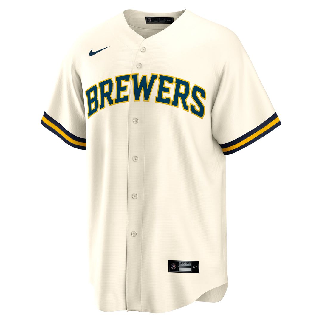 Sal Frelick Milwaukee Brewers Nike Home Replica Player Jersey - Cream | MLB Fan Gear
