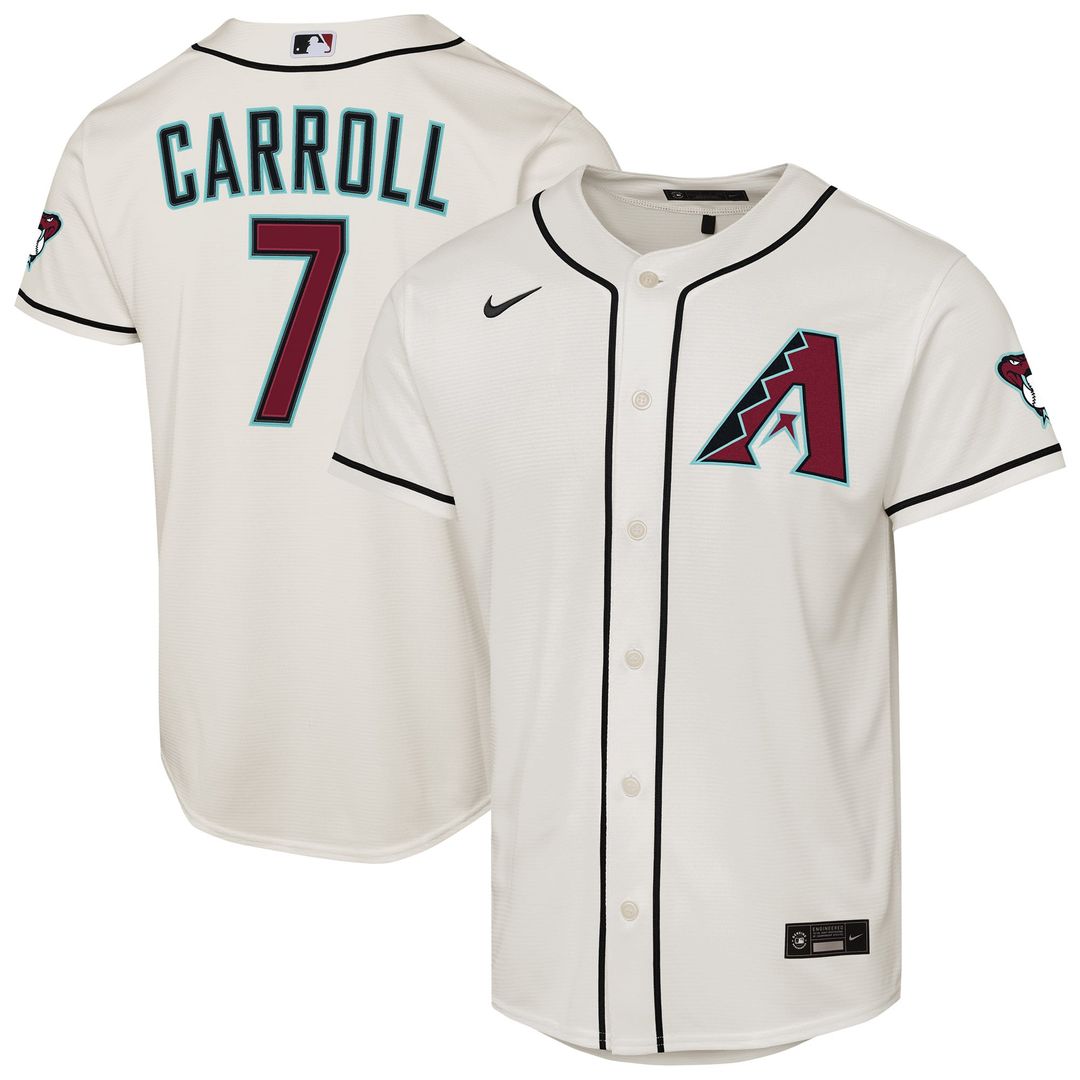 Corbin Carroll Arizona Diamondbacks Nike Youth Home Stadium Jersey - Cream | MLB Fan Gear