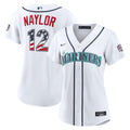 Josh Naylor Seattle Mariners Nike Women's USA 250 Fourth of July Home Stadium Jersey - White | MLB Fan Gear