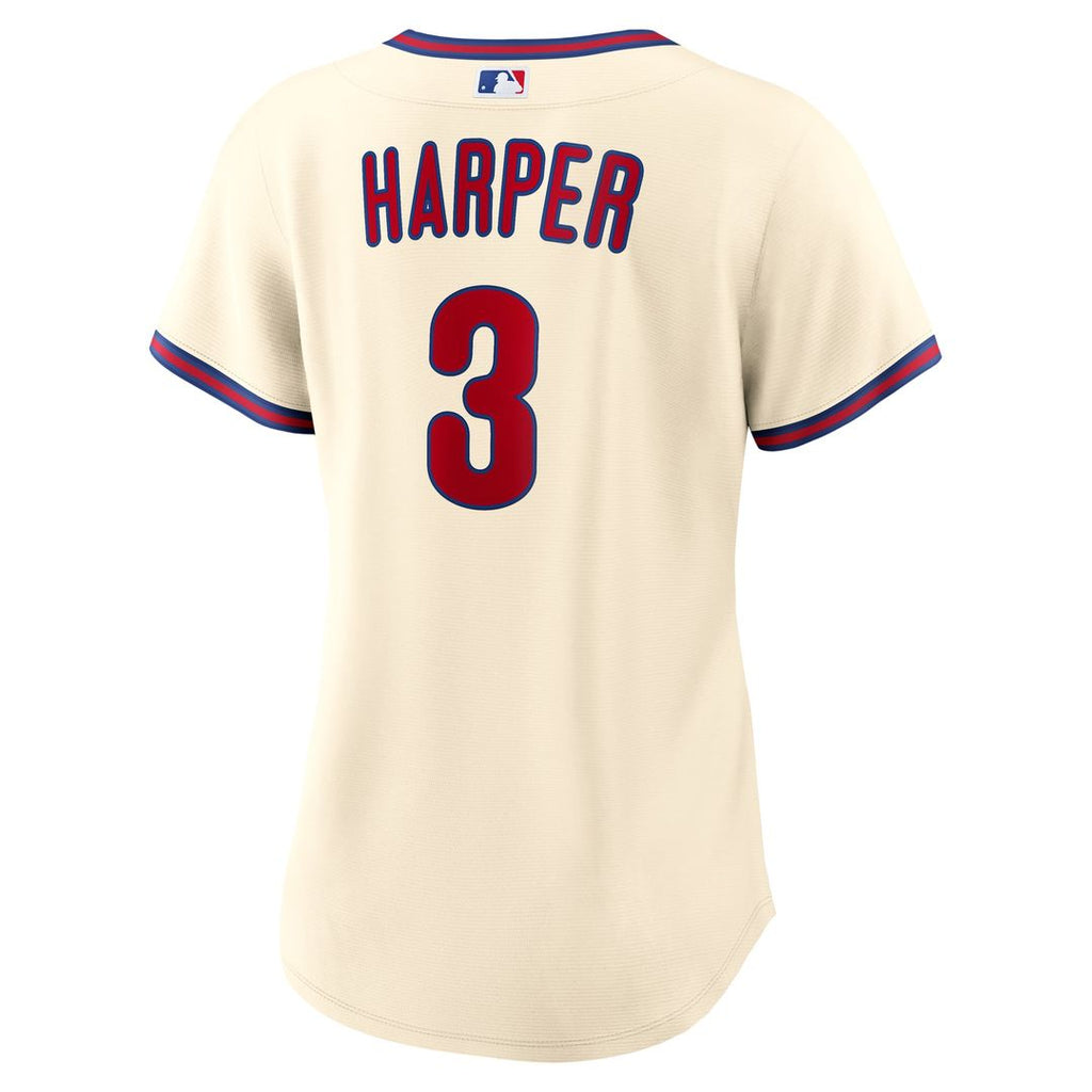 Bryce Harper Philadelphia Phillies Nike Women's Alternate Replica Jersey - Cream | MLB Fan Gear