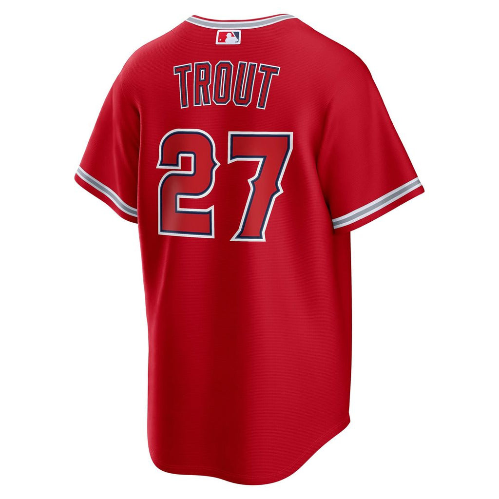 Mike Trout Los Angeles Angels Nike Road Replica Jersey - Gray | MLB Fan Gear
