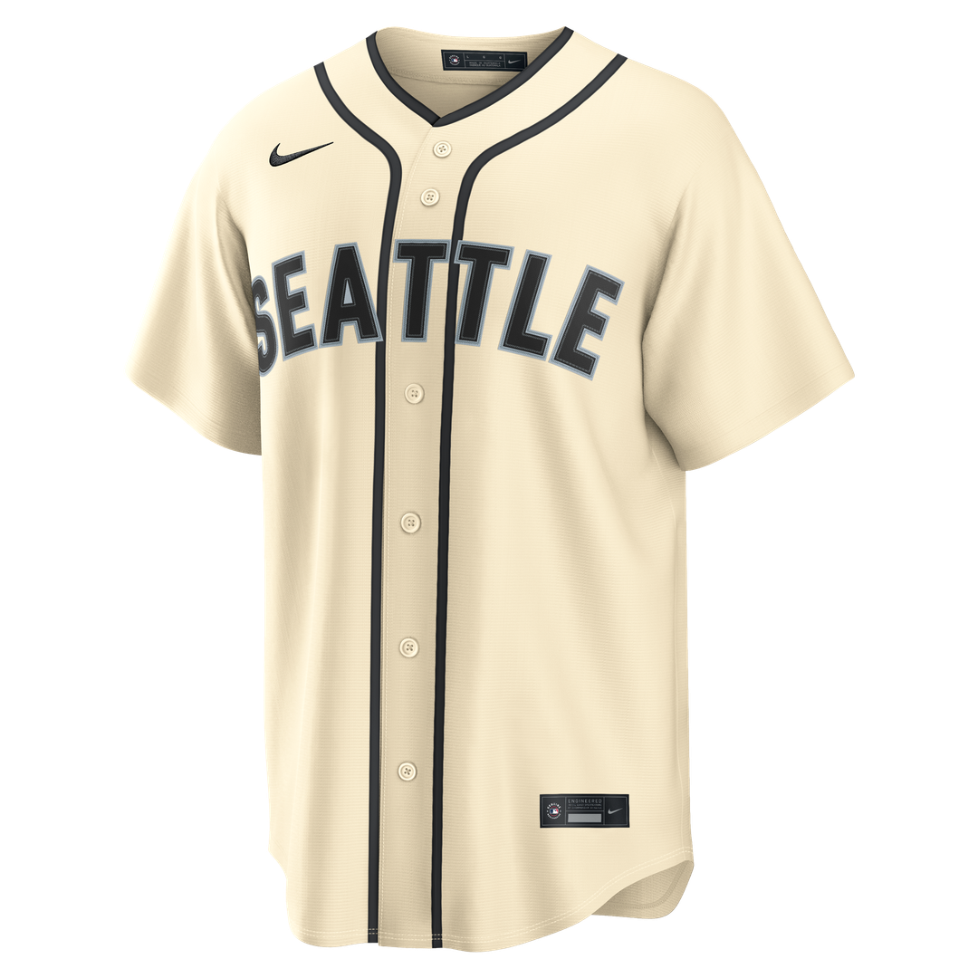 Cal Raleigh Seattle Mariners Nike Alternate Replica Jersey - Cream | MLB Fan Gear