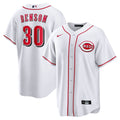 Will Benson Cincinnati Reds Nike Home Replica Jersey - White | MLB Fan Gear