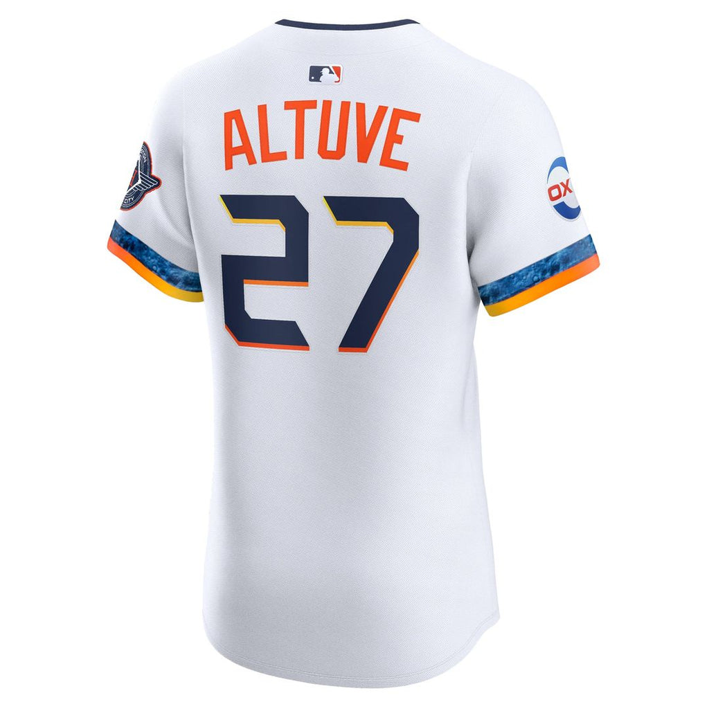 Jose Altuve Houston Astros Nike 2025 City Connect Elite Player Jersey - White | MLB Fan Gear