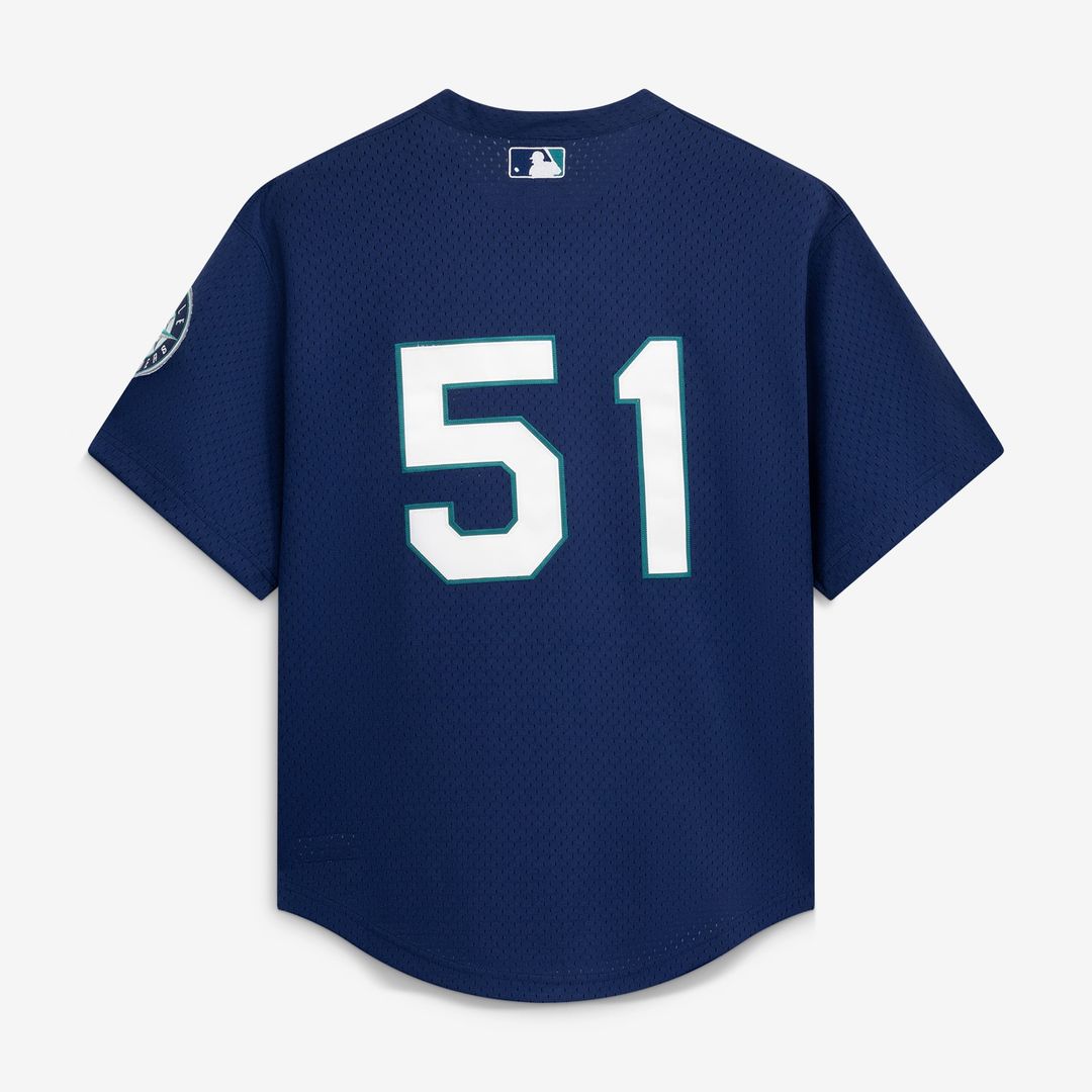 Ichiro Suzuki Seattle Mariners Mitchell & Ness Authentic Batting Practice Jersey - Navy | MLB Fan Gear