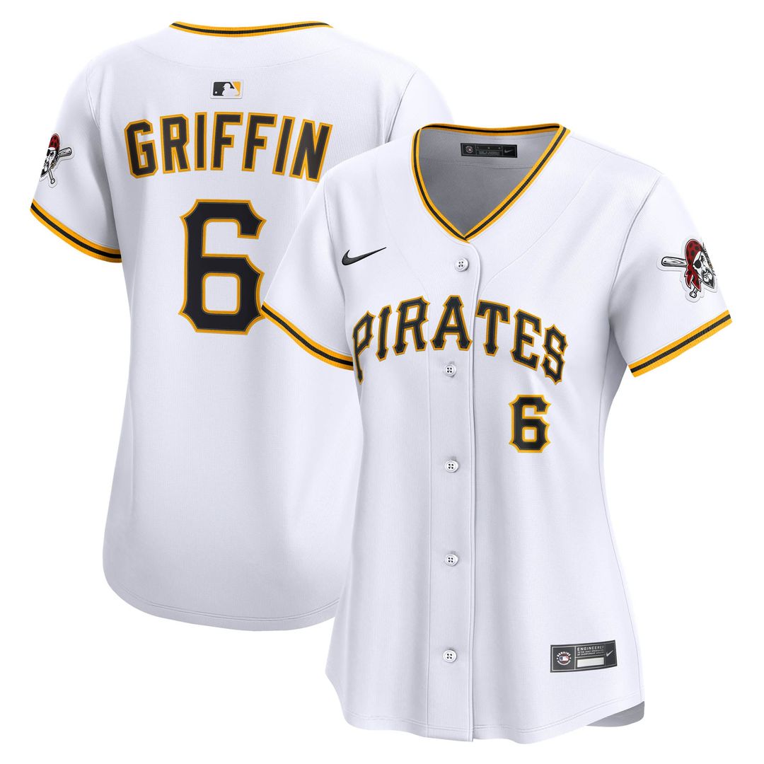 Konnor Griffin Pittsburgh Pirates Nike Women's Home Limited Jersey - White | MLB Fan Gear