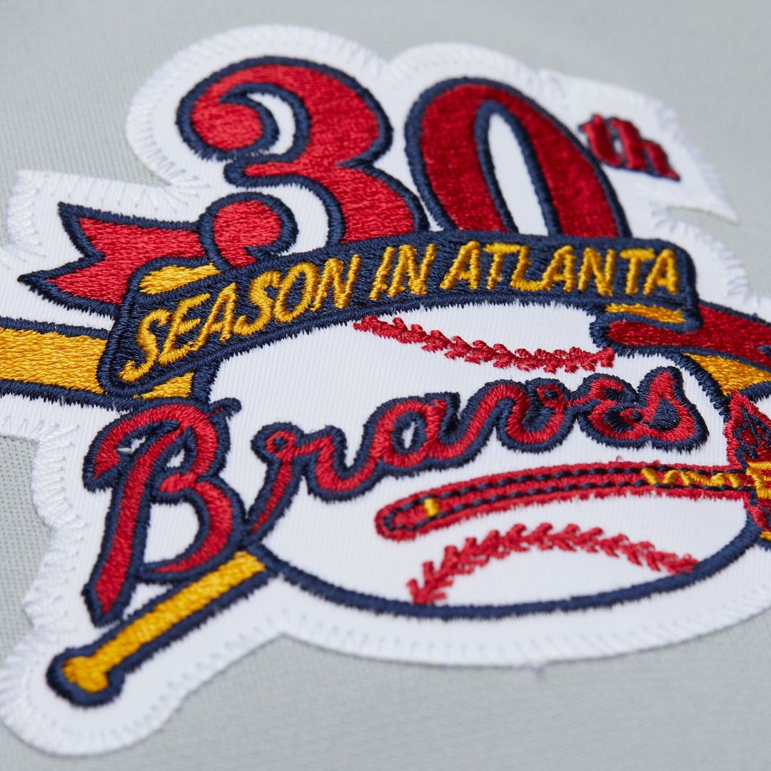 Chipper Jones Atlanta Braves Mitchell & Ness 1995 Throwback Authentic Jersey - Gray | MLB Fan Gear
