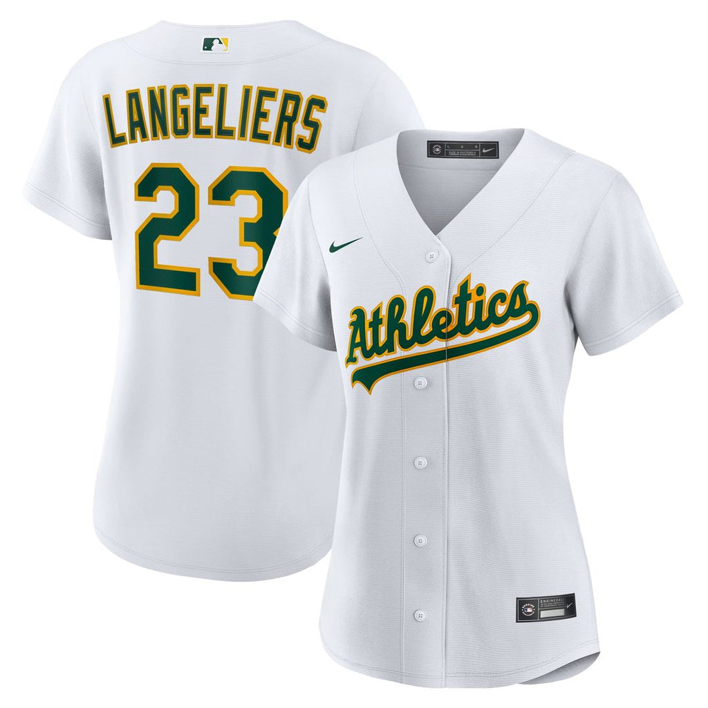 Shea Langeliers Athletics Nike Women's Home Replica Jersey - White | MLB Fan Gear