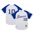 Chipper Jones Atlanta Braves Mitchell & Ness 2004 Cooperstown Collection Authentic Throwback Jersey - White | MLB Fan Gear