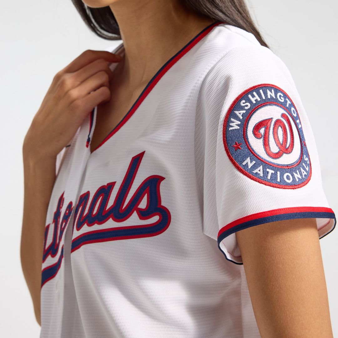 CJ Abrams Washington Nationals Nike Women's Home Replica Player Jersey - White | MLB Fan Gear
