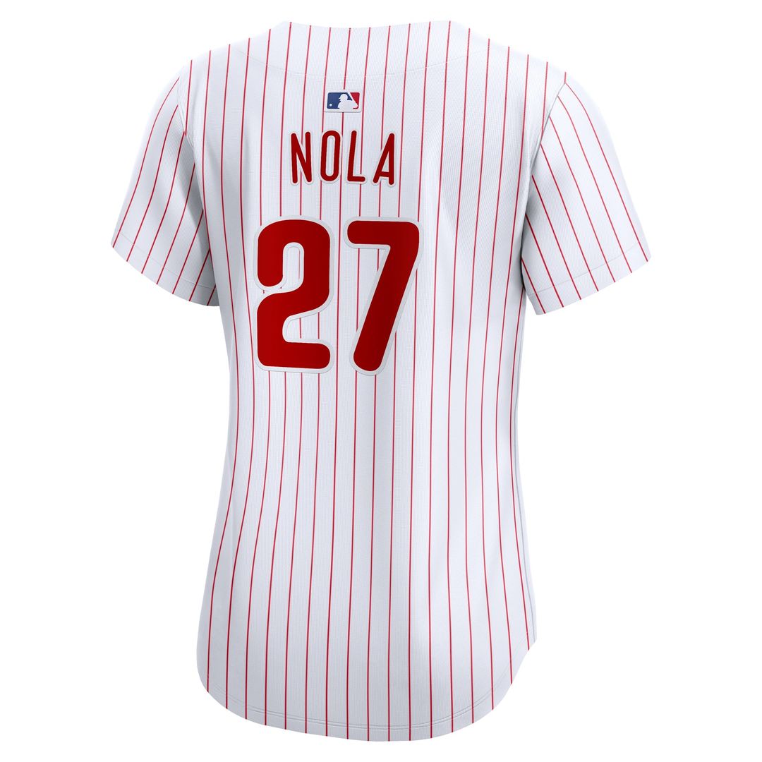 Aaron Nola Philadelphia Phillies Nike Women's Home Limited Player Jersey - White | MLB Fan Gear