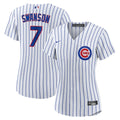 Dansby Swanson Chicago Cubs Nike Women's Home Replica Player Jersey - White/ Royal | MLB Fan Gear