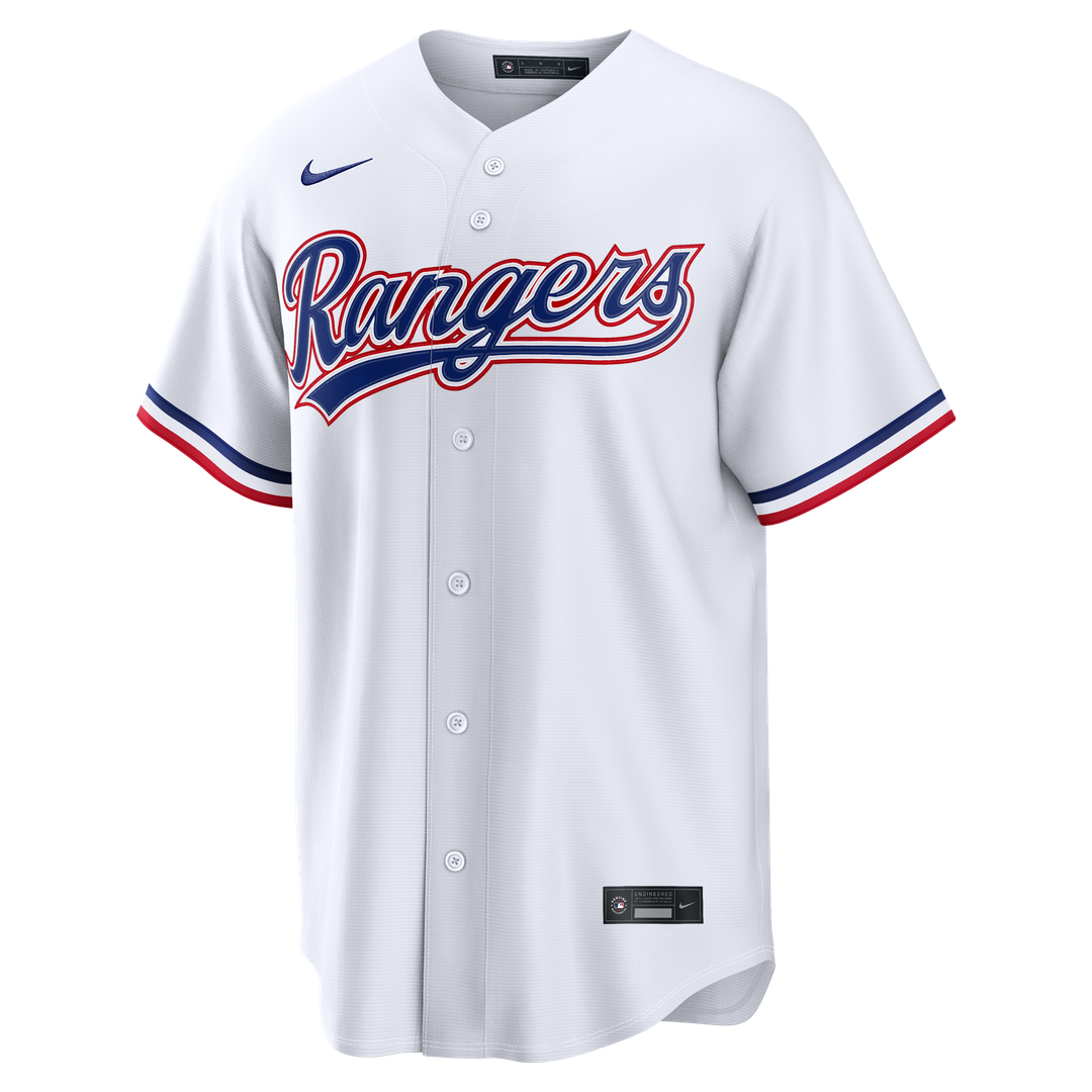 Wyatt Langford Texas Rangers Nike Home Replica Jersey - White | MLB Fan Gear