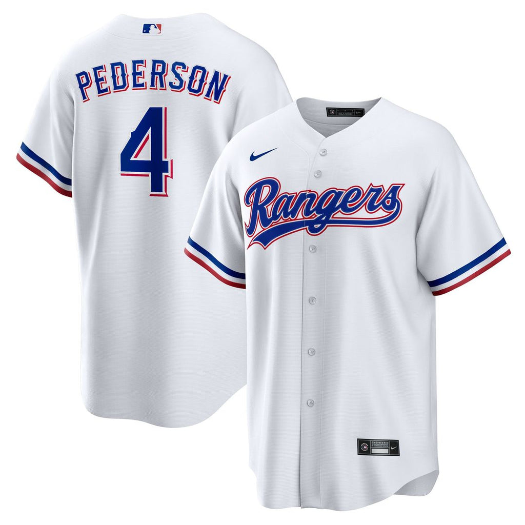Joc Pederson Texas Rangers Nike Youth Home Replica Jersey - White | MLB Fan Gear