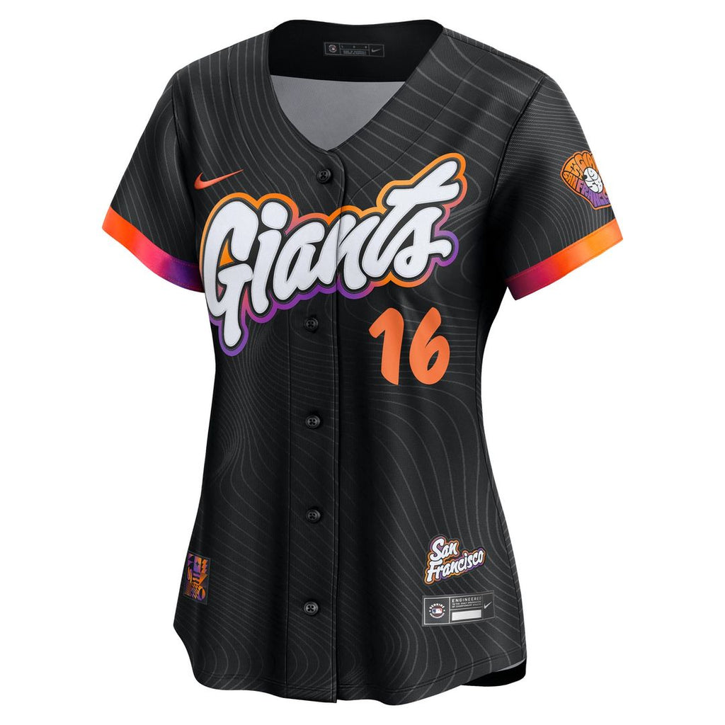Rafael Devers San Francisco Giants Nike Women's 2025 City Connect Limited Player Jersey - Black | MLB Fan Gear