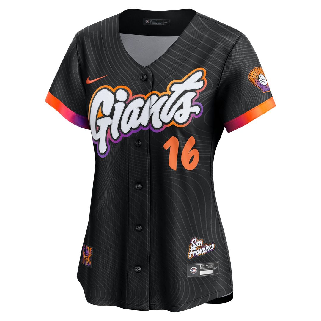 Rafael Devers San Francisco Giants Nike Women's 2025 City Connect Limited Player Jersey - Black | MLB Fan Gear