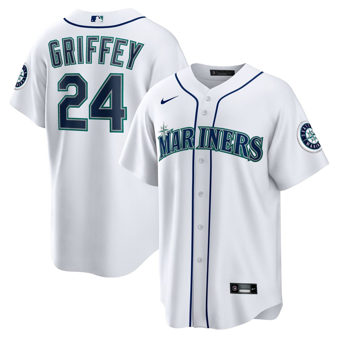 Ken Griffey Jr. Seattle Mariners Nike Home Replica Jersey - White | MLB Fan Gear